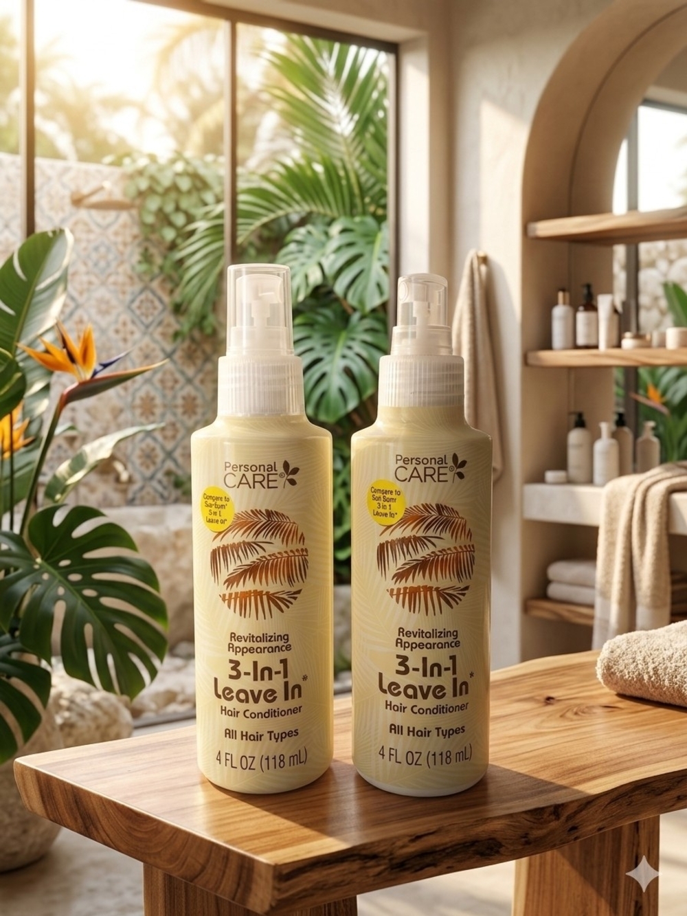 Personal Care 3-in-1 Leave-In Hair Conditioner Spray – Bundle Of 2